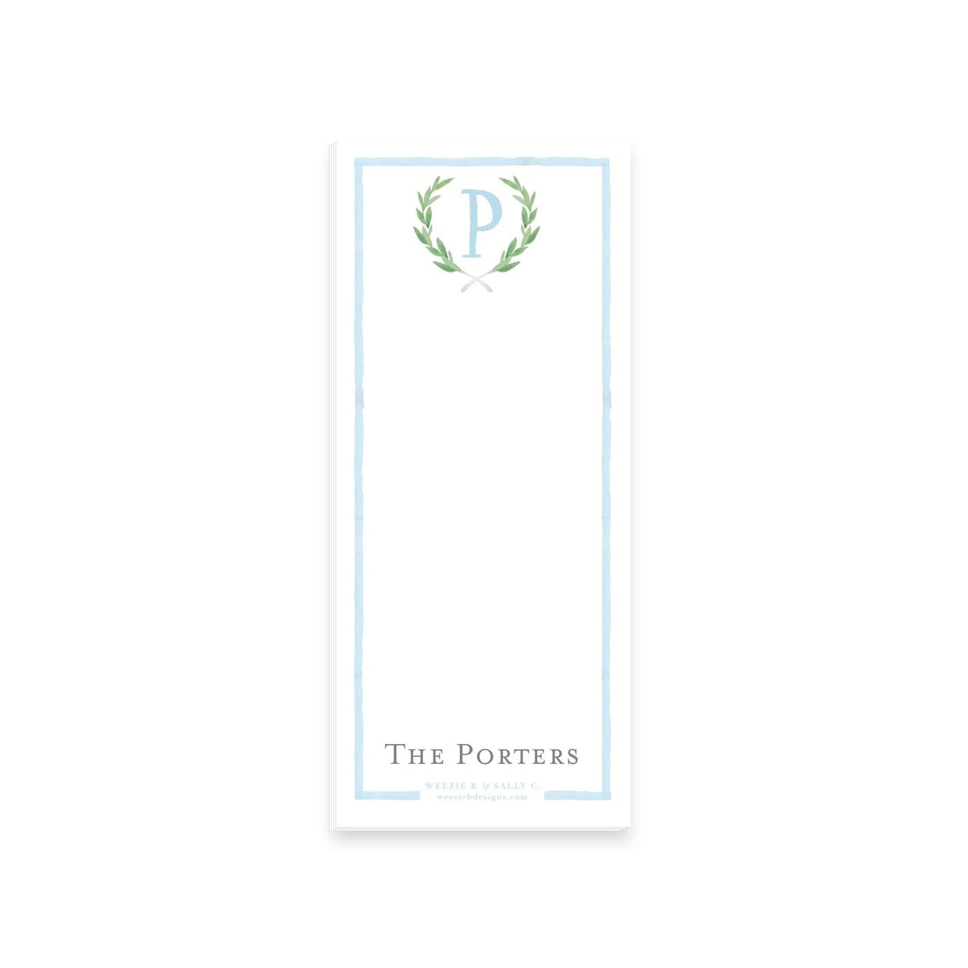 Olive Wreath Notepad