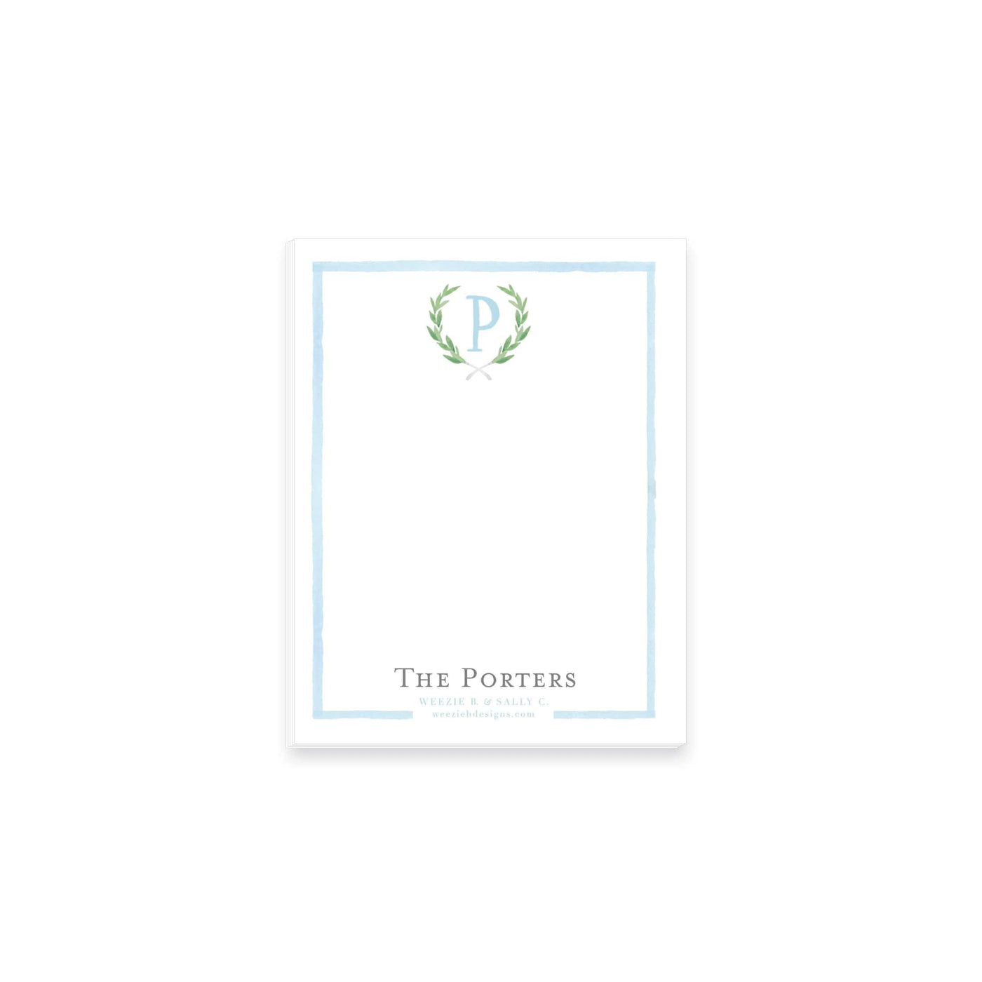 Olive Wreath Notepad