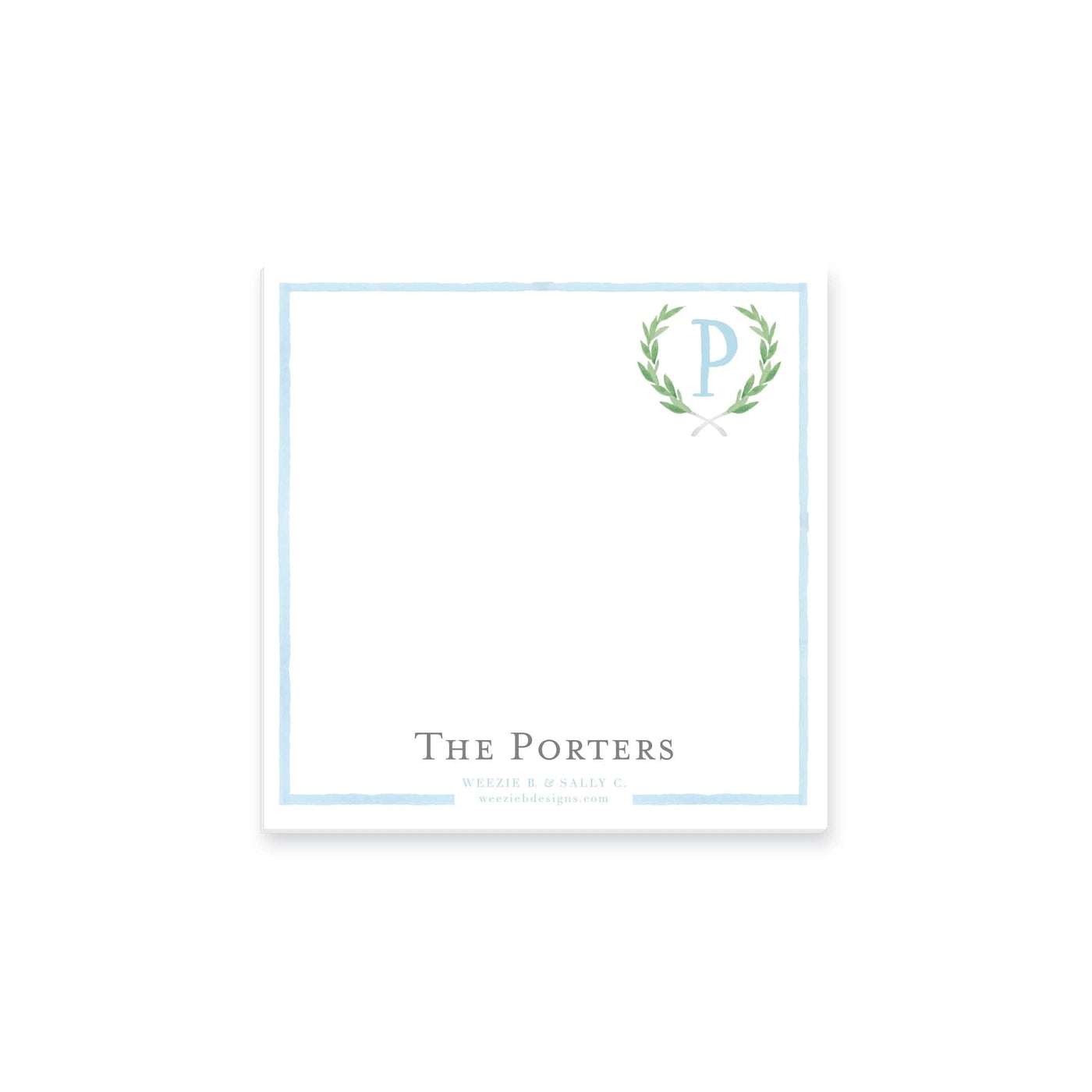 Olive Wreath Notepad