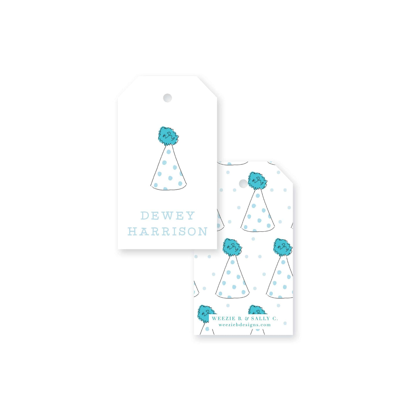Party Hats Gift Tag