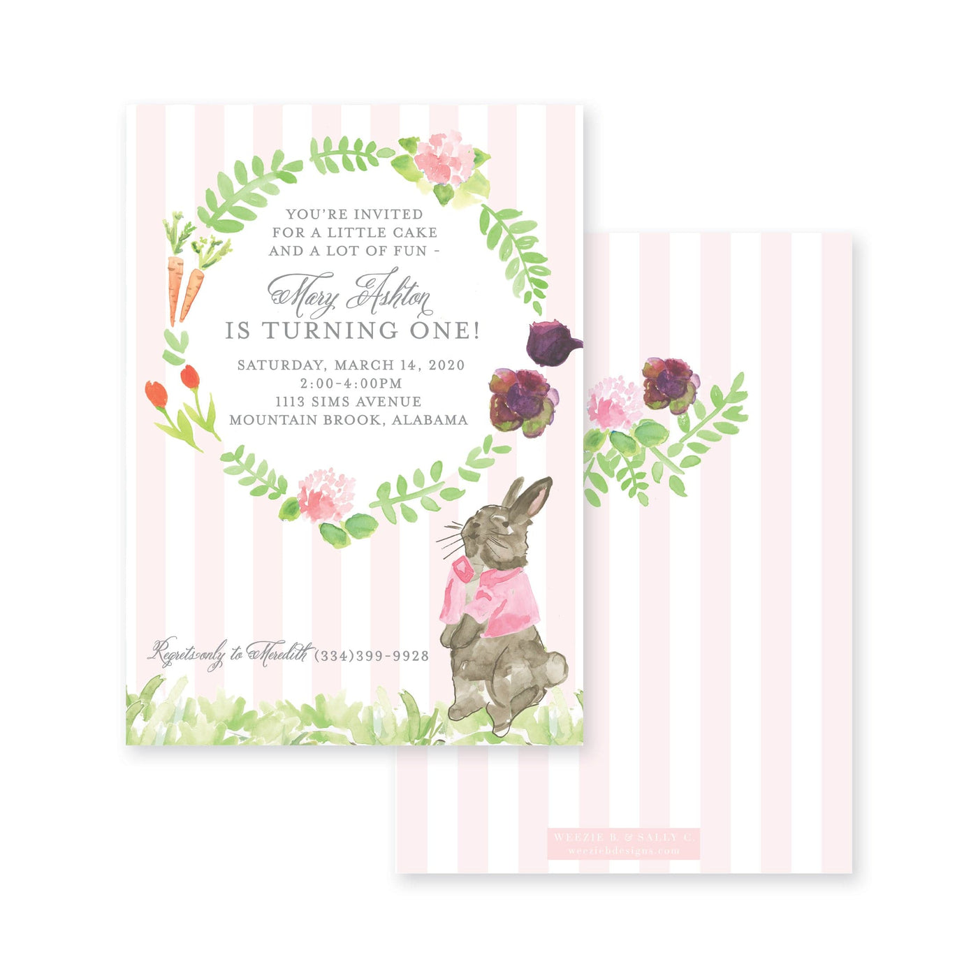 Garden Bunny Birthday