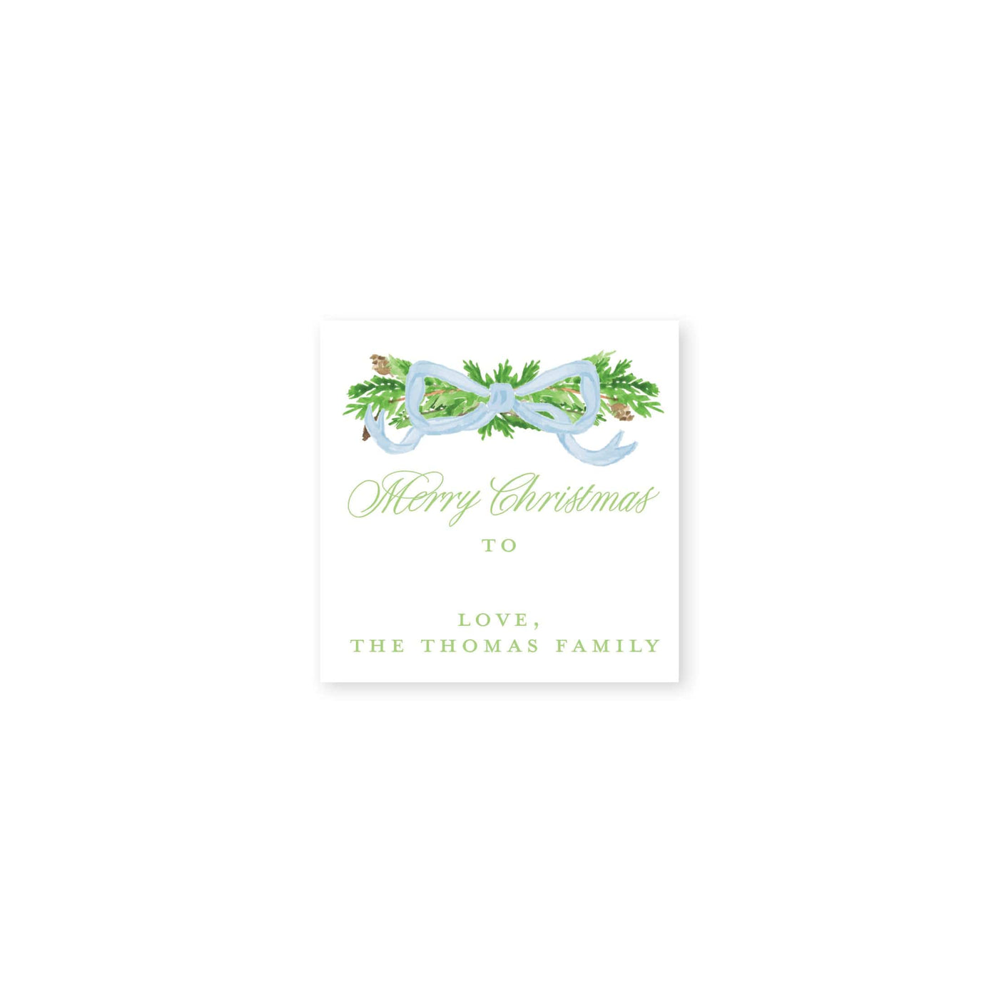 Pine Trellis Christmas Christmas Stickers