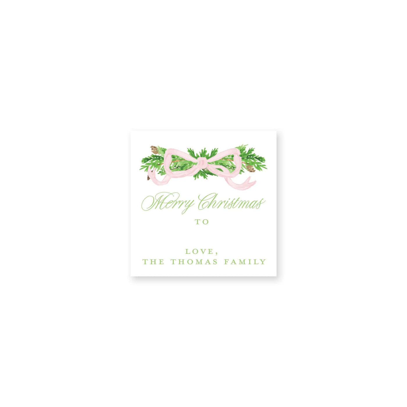 Pine Trellis Christmas Christmas Stickers