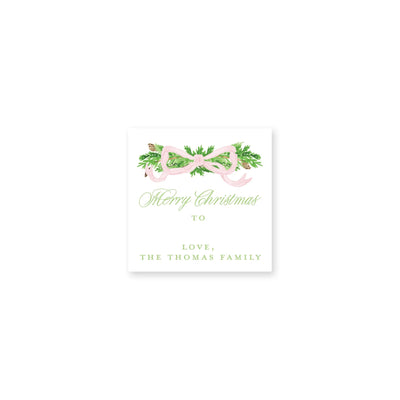 Pine Trellis Christmas Christmas Stickers