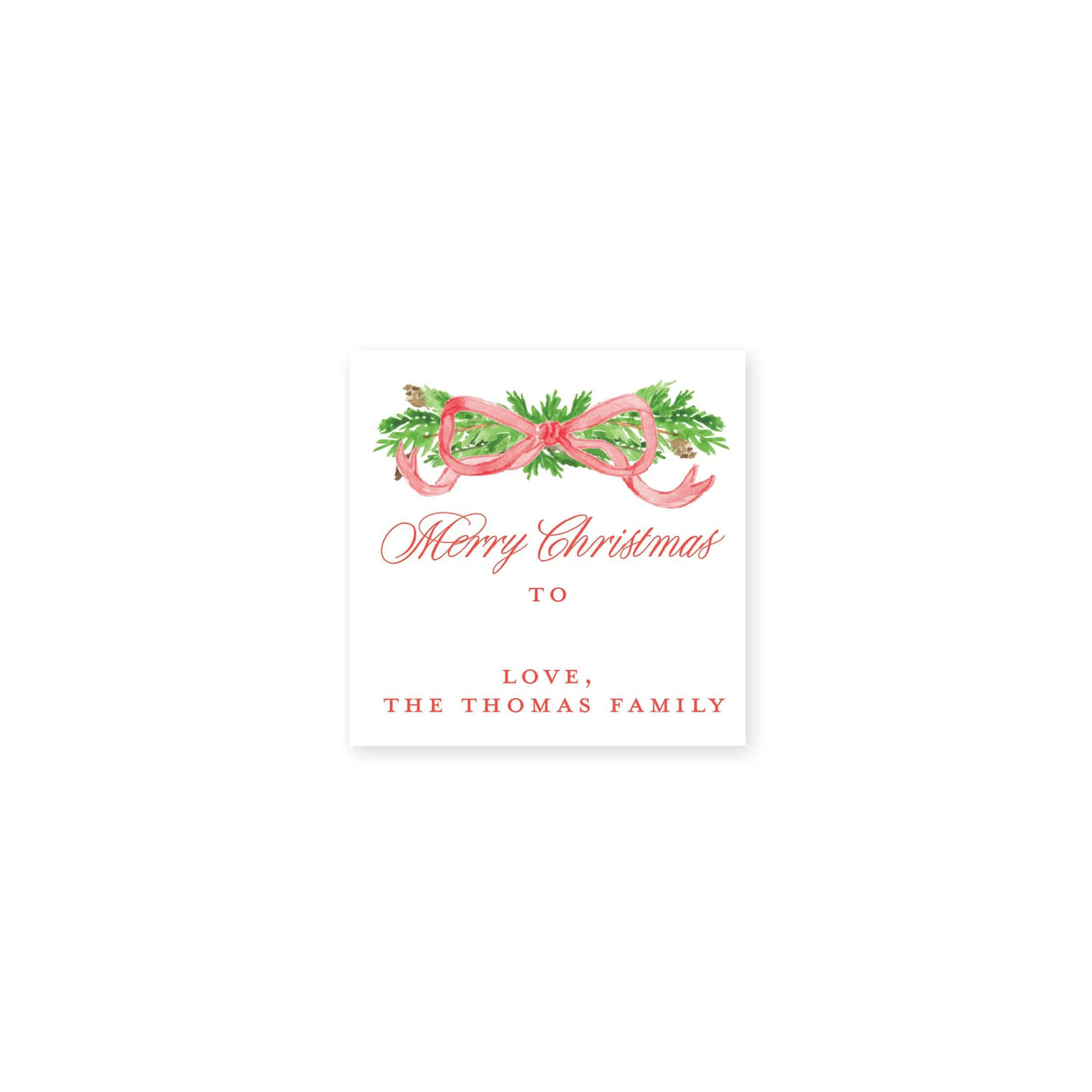 Pine Trellis Christmas Christmas Stickers