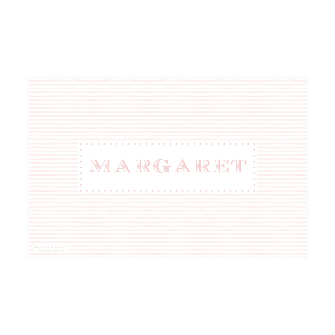 Watercolor Hearts Gingham Placemat