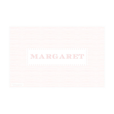 Watercolor Hearts Gingham Placemat
