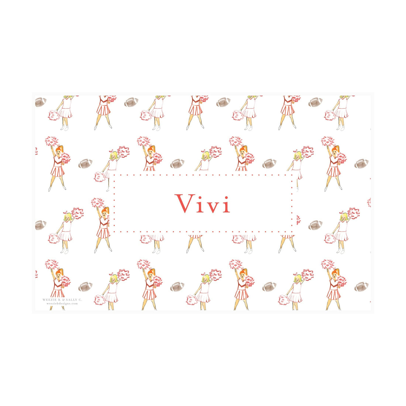 Cheer Watercolor Placemat
