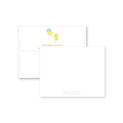 Popsicle Fill-In Flat Note Card