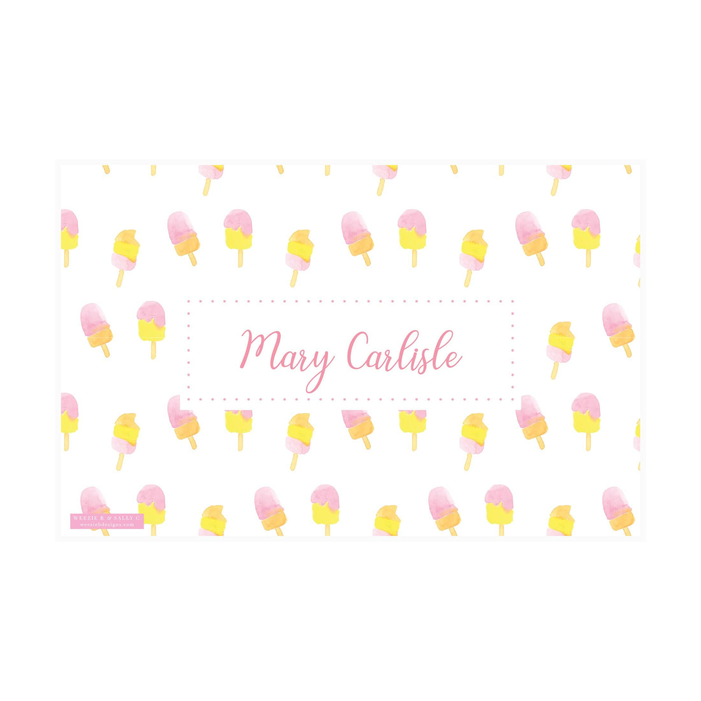 Popsicle Pattern Placemat