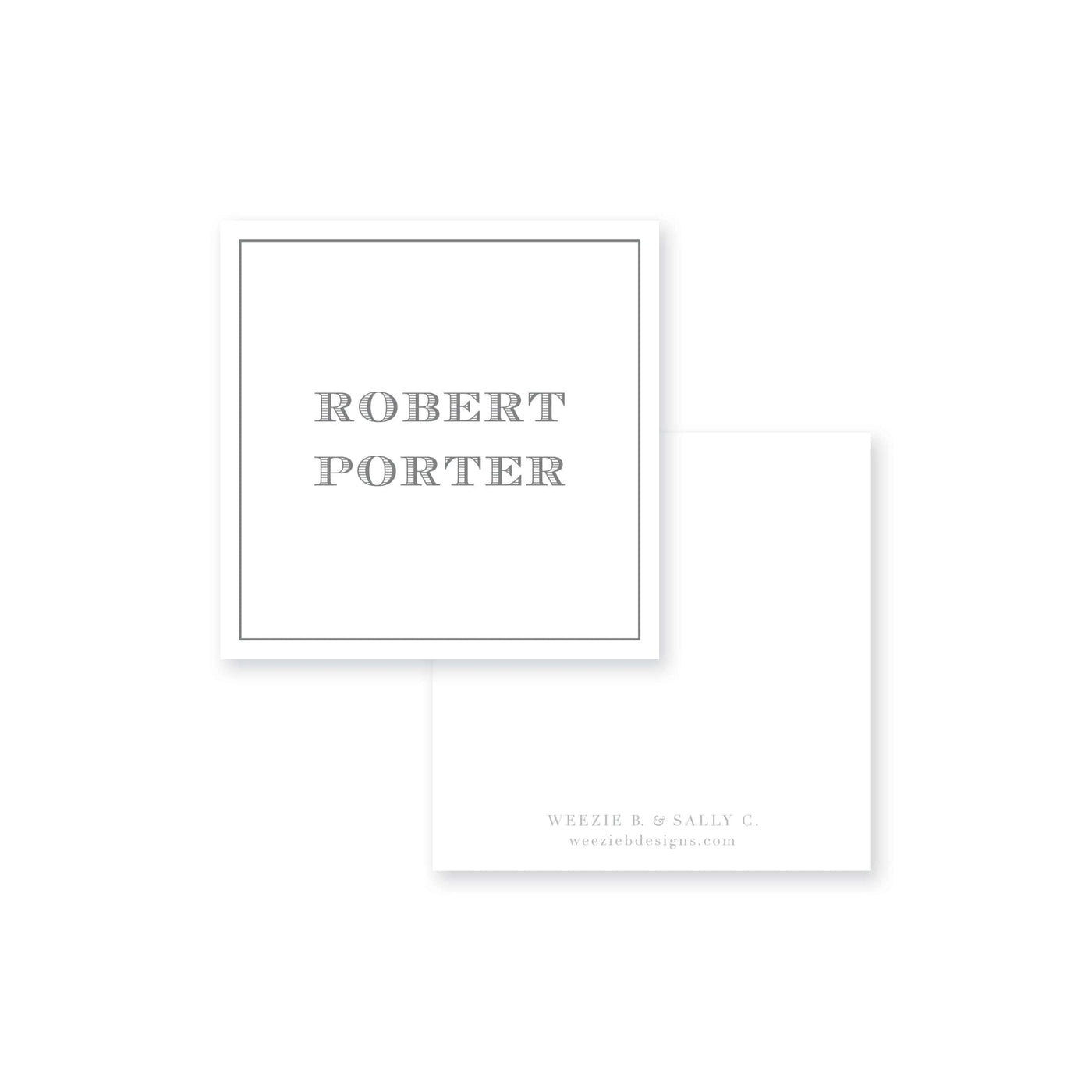 Simple Border Calling Card