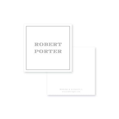 Simple Border Calling Card