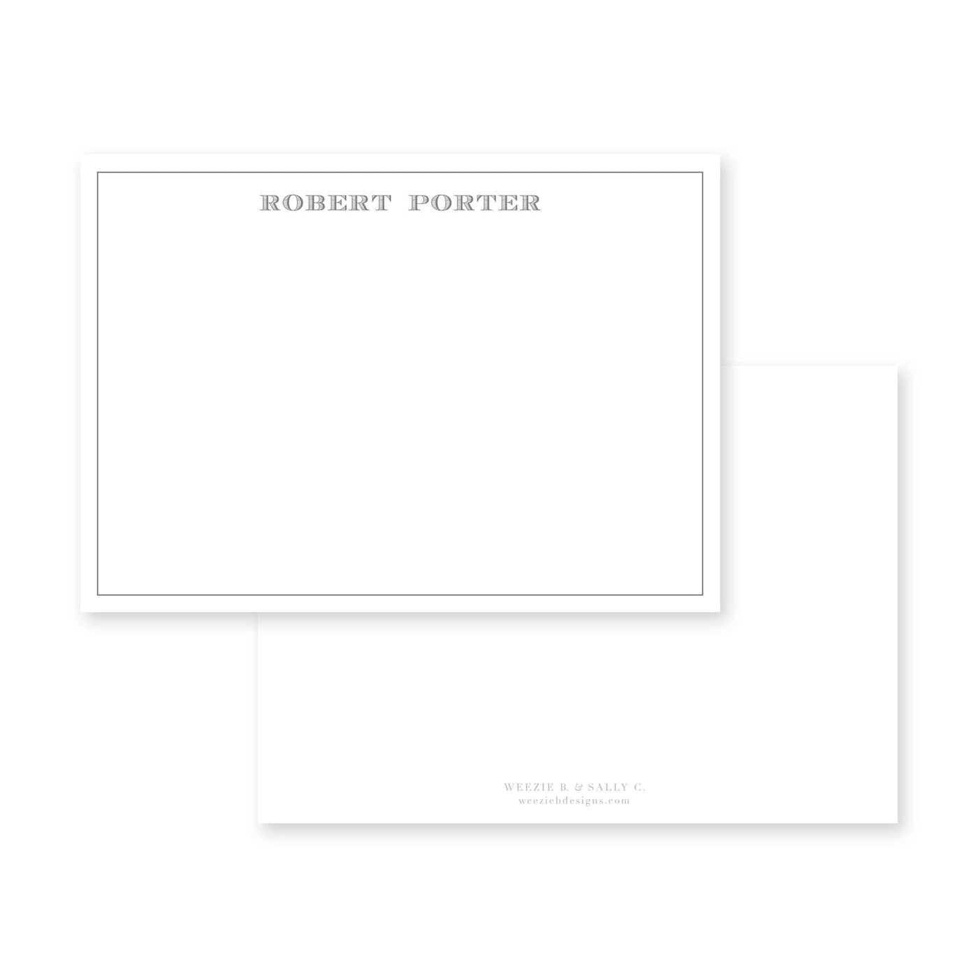 Simple Border Flat Note Card