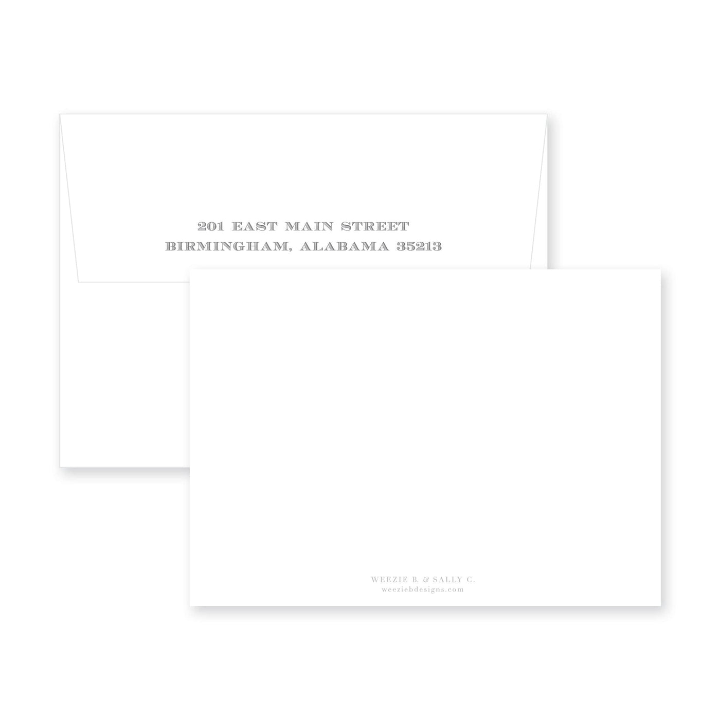 Simple Border Flat Note Card