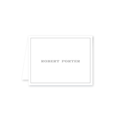 Simple Border Folded Note Card