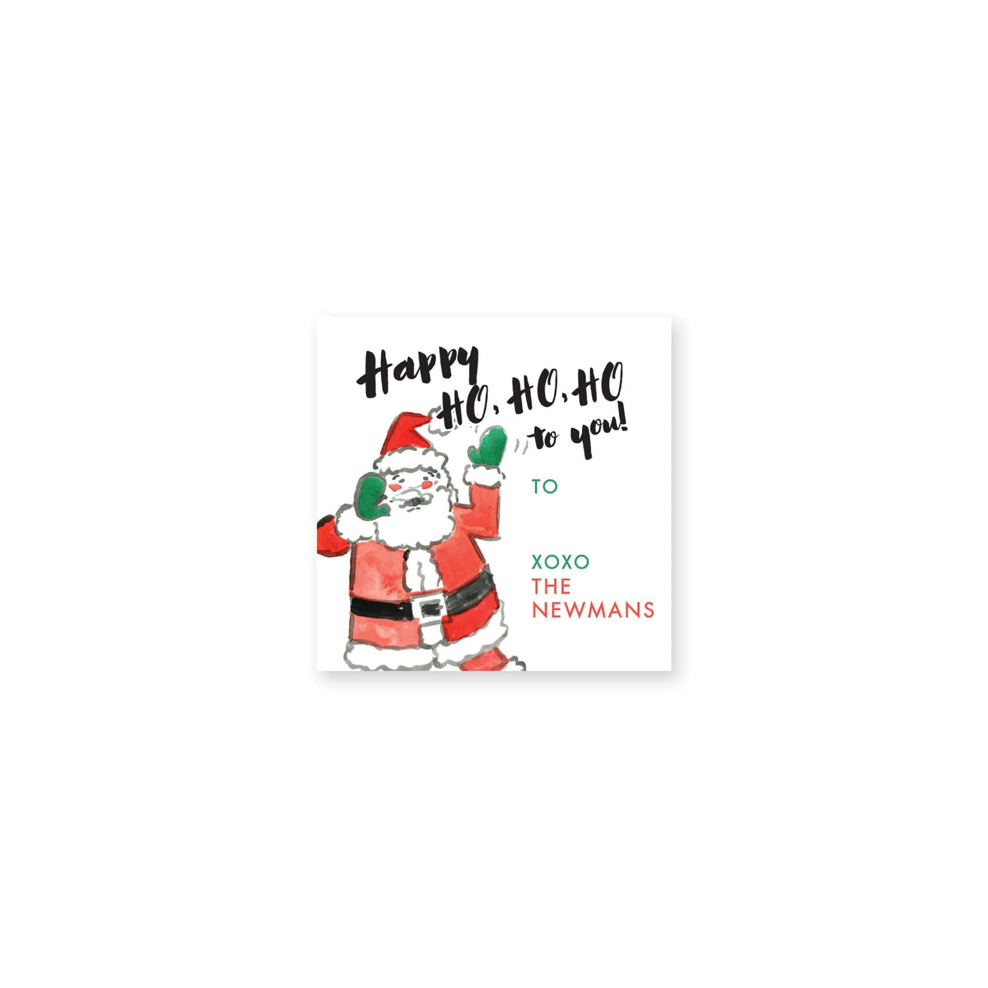 Happy Ho Ho Ho Christmas Stickers
