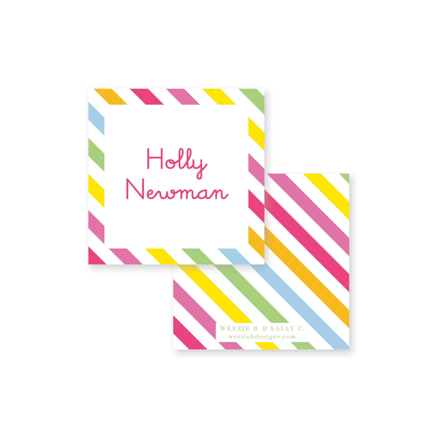 Rainbow Stripes Calling Card