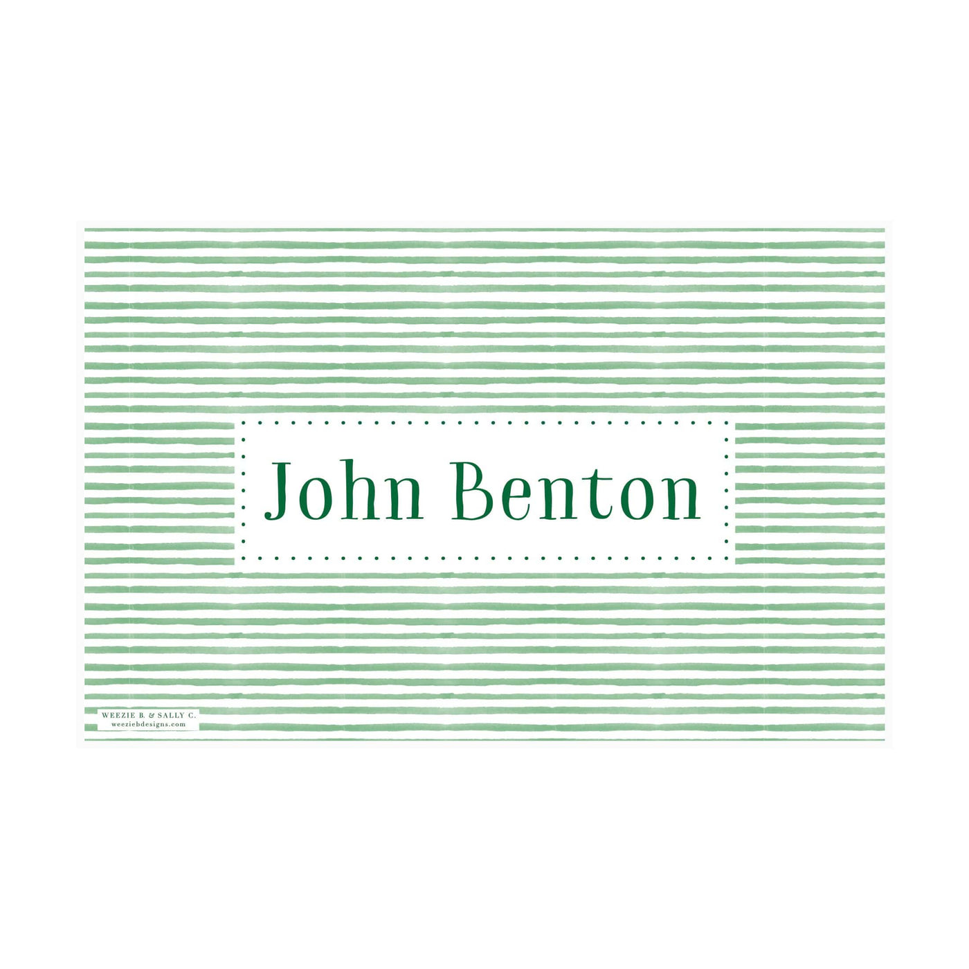 Gingham Stripes Placemat