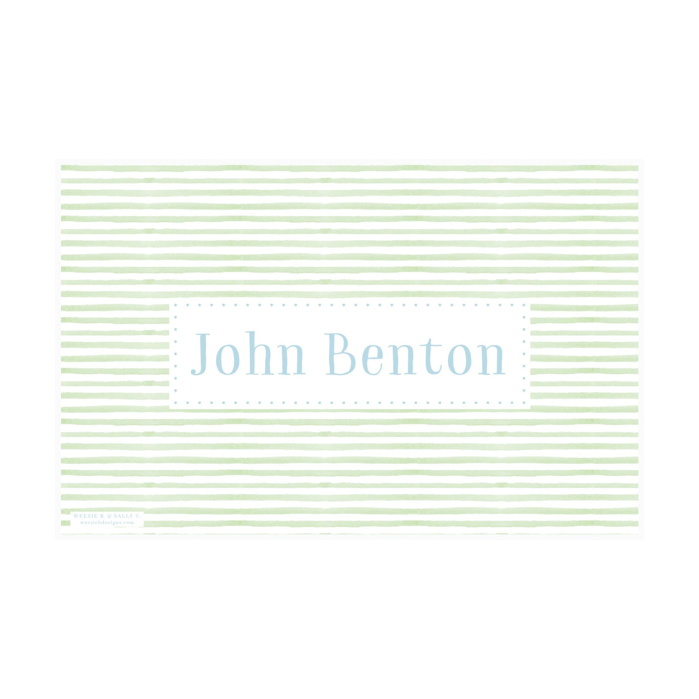 Gingham Stripes Placemat