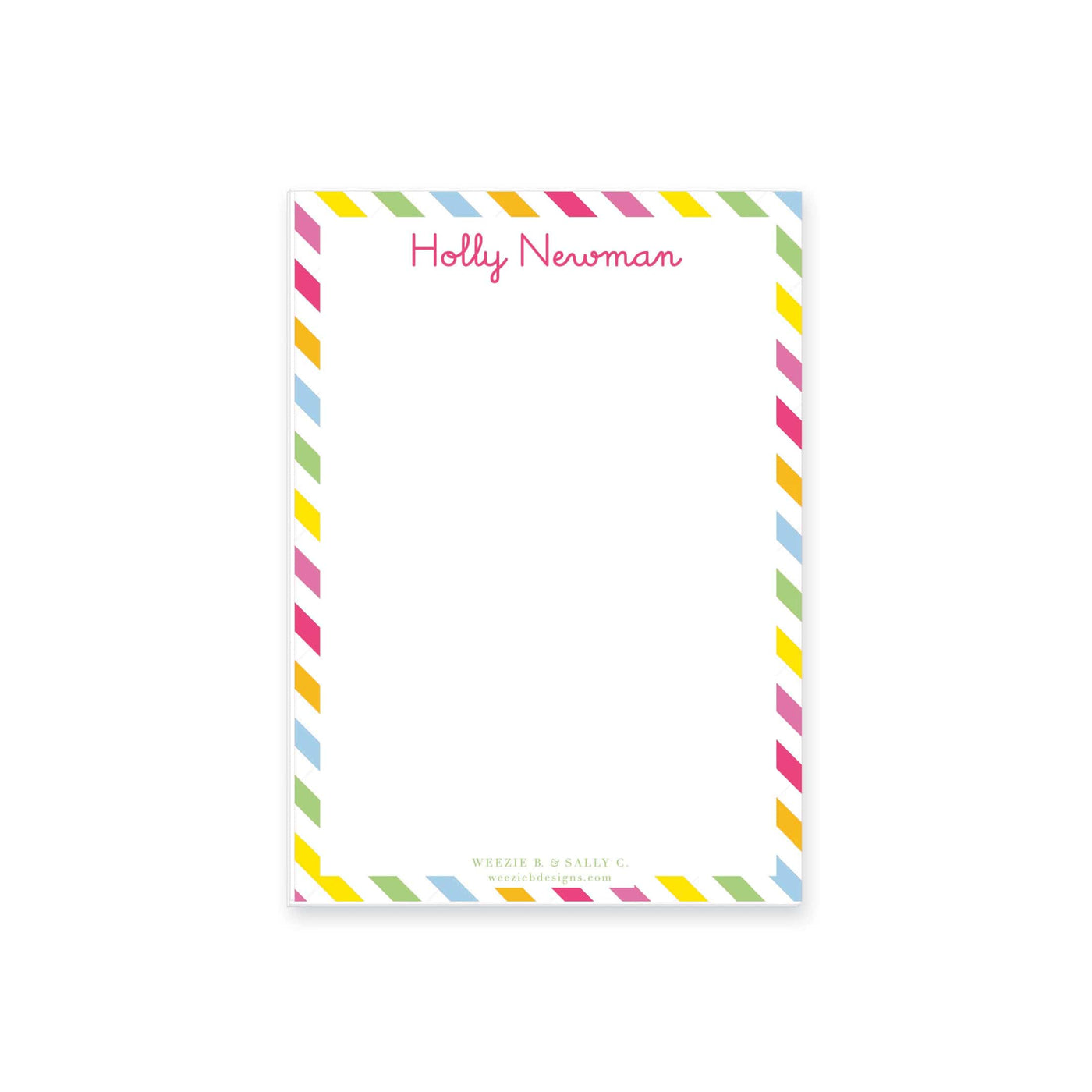Rainbow Stripes Notepad