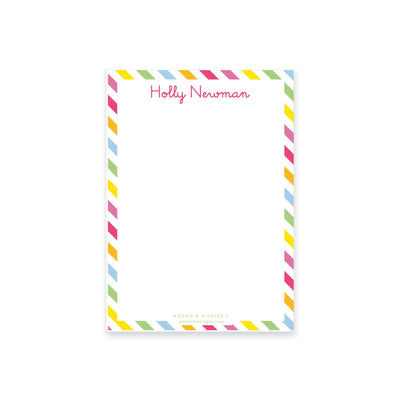 Rainbow Stripes Notepad