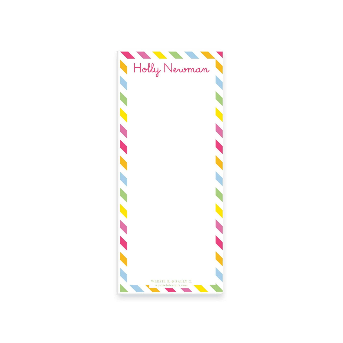 Rainbow Stripes Notepad