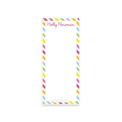 Rainbow Stripes Notepad