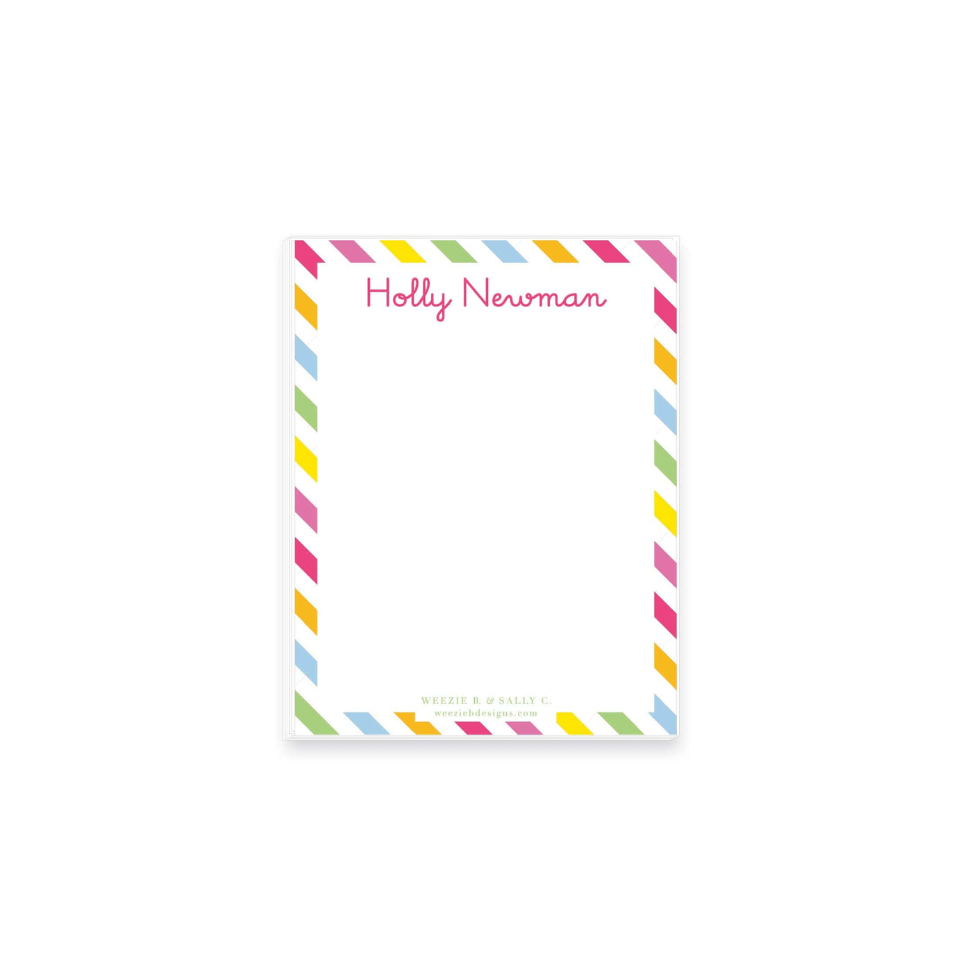 Rainbow Stripes Notepad