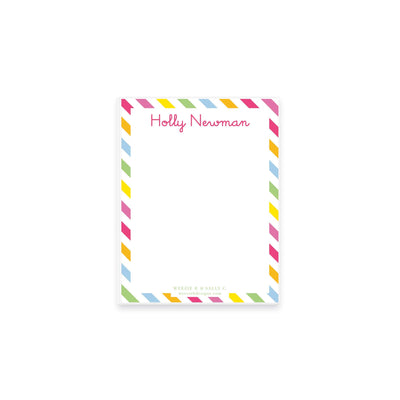 Rainbow Stripes Notepad