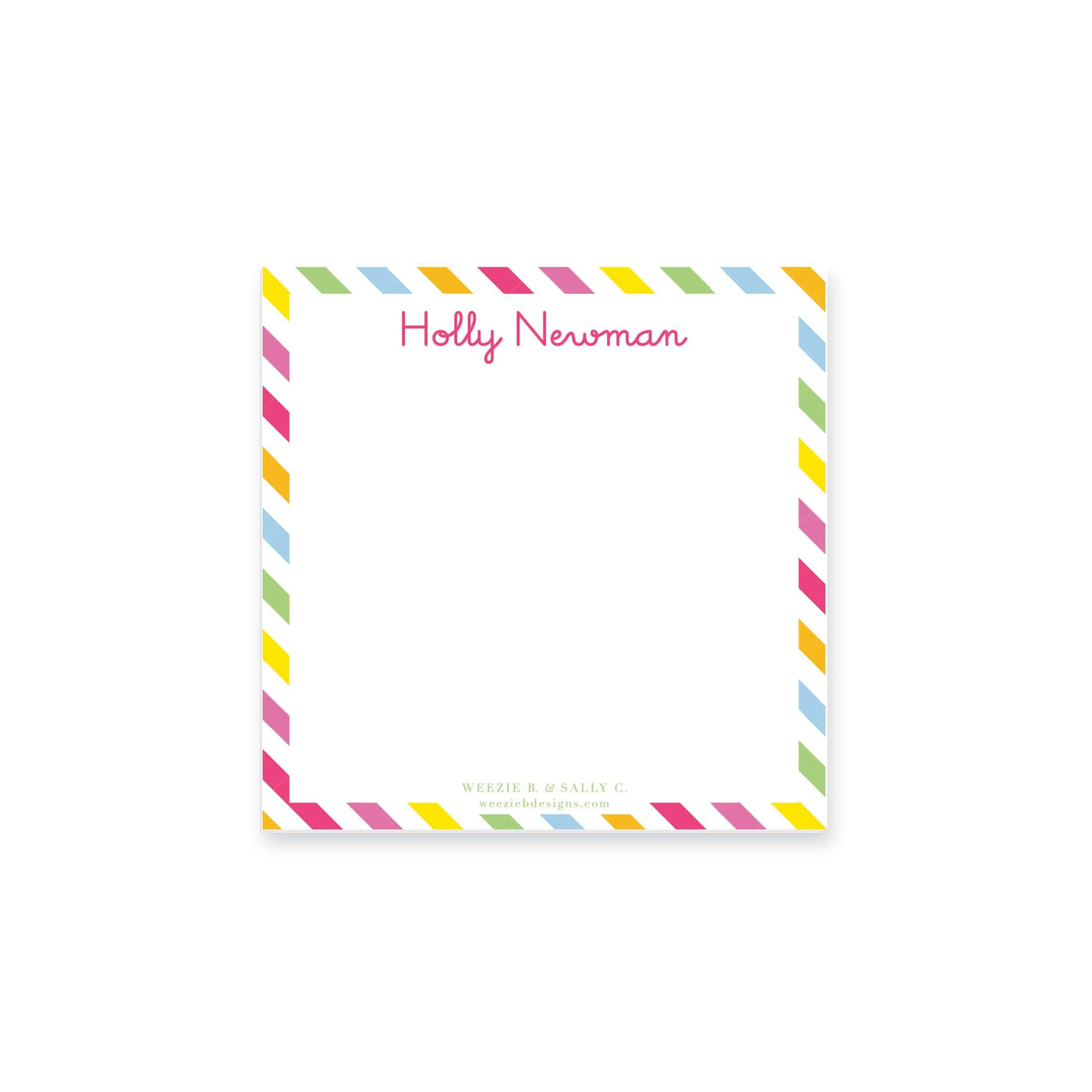Rainbow Stripes Notepad