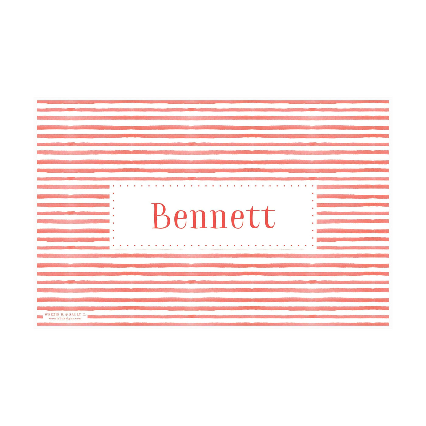 Gingham Stripes Placemat