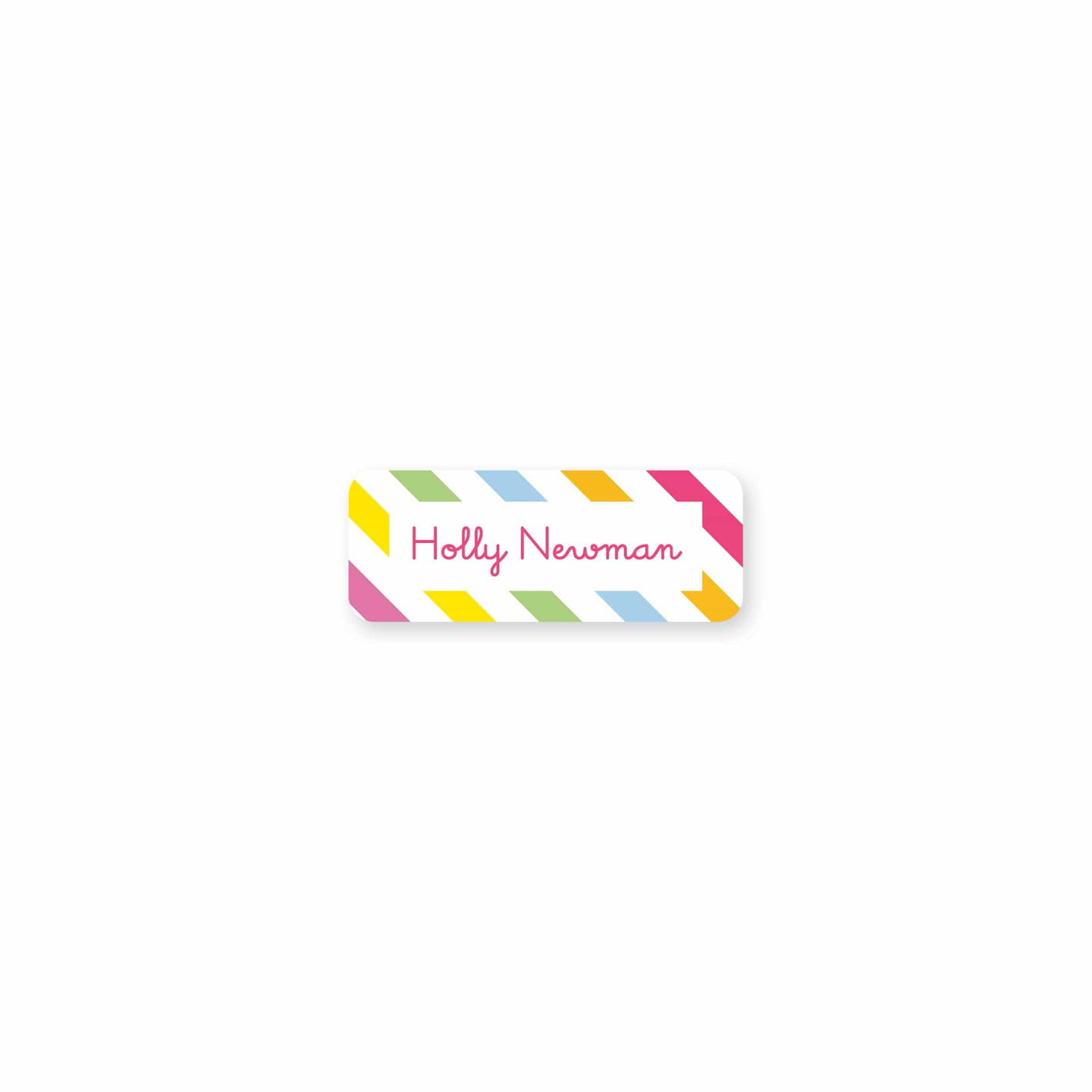 Rainbow Stripes Permanent Stickers
