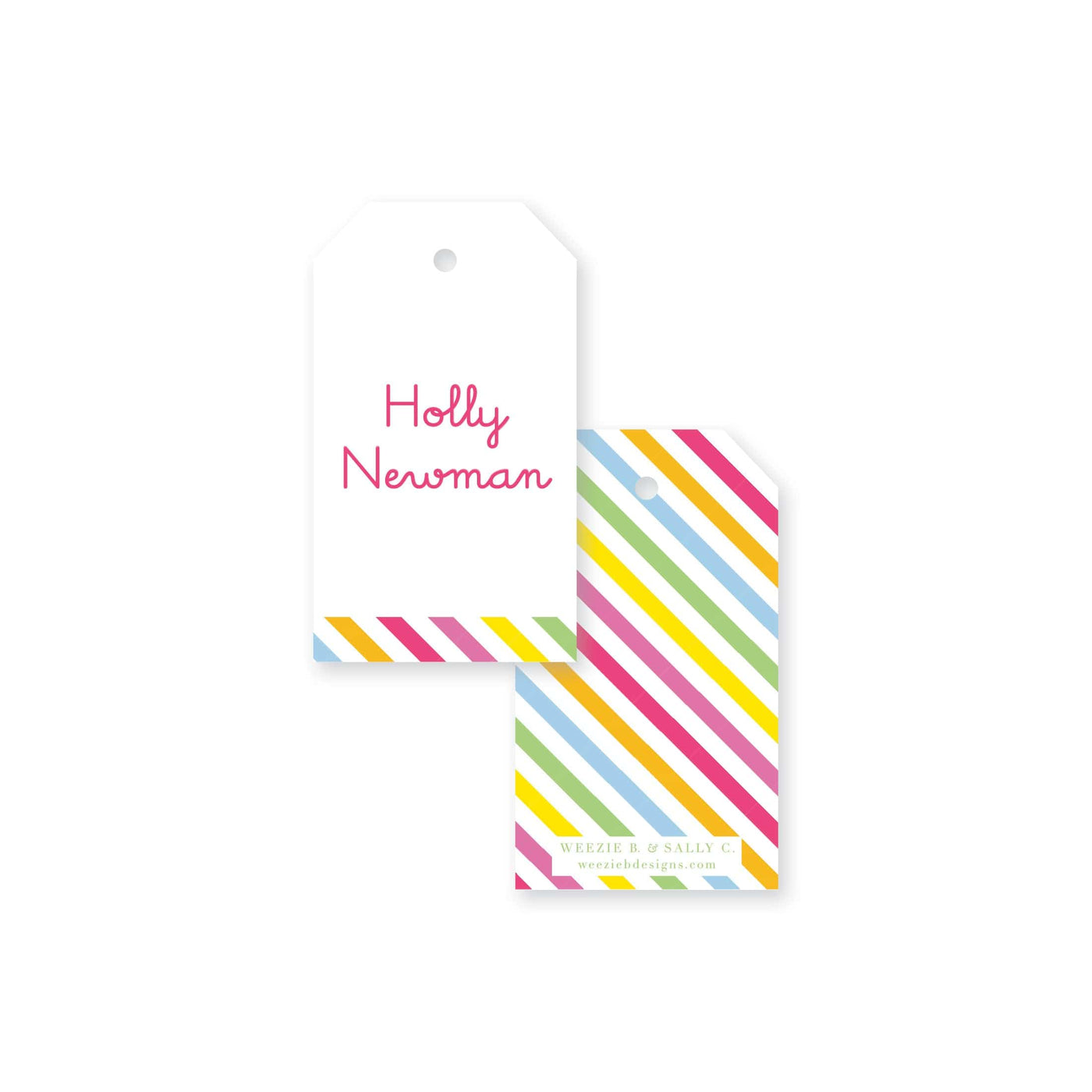 Rainbow Stripes Gift Tag