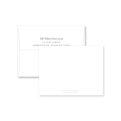 Summer Sandals Siblings Flat Note Card