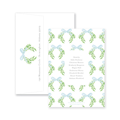 Sweet Bow With Greenery Baby Shower