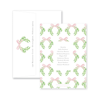 Sweet Bow With Greenery Baby Shower