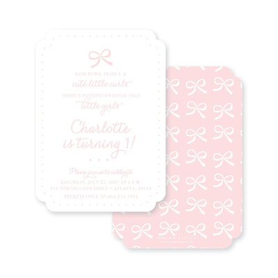 Weezie B. Designs | Sweet Bows Invitation