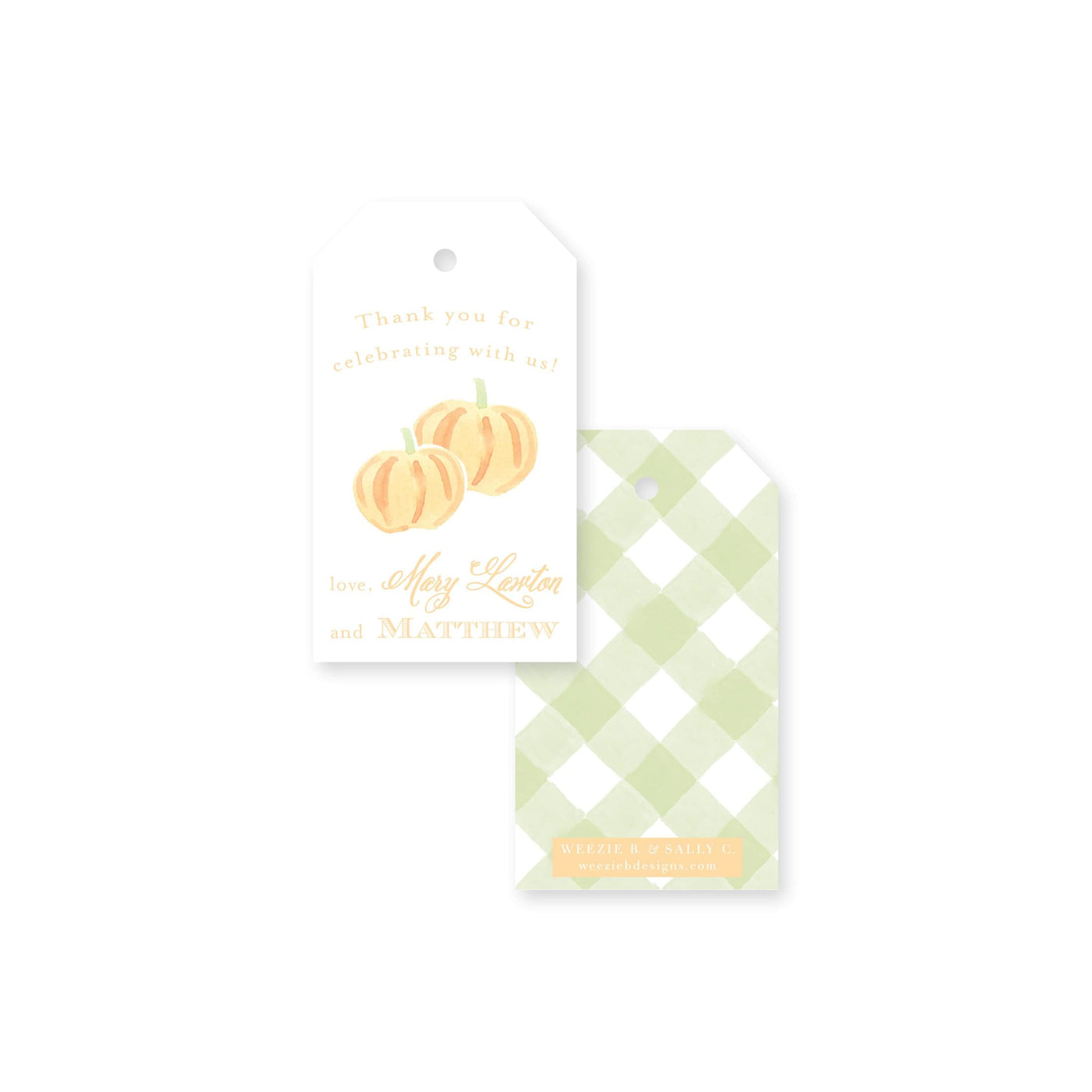 Sweet Little Pumpkin Gift Tag