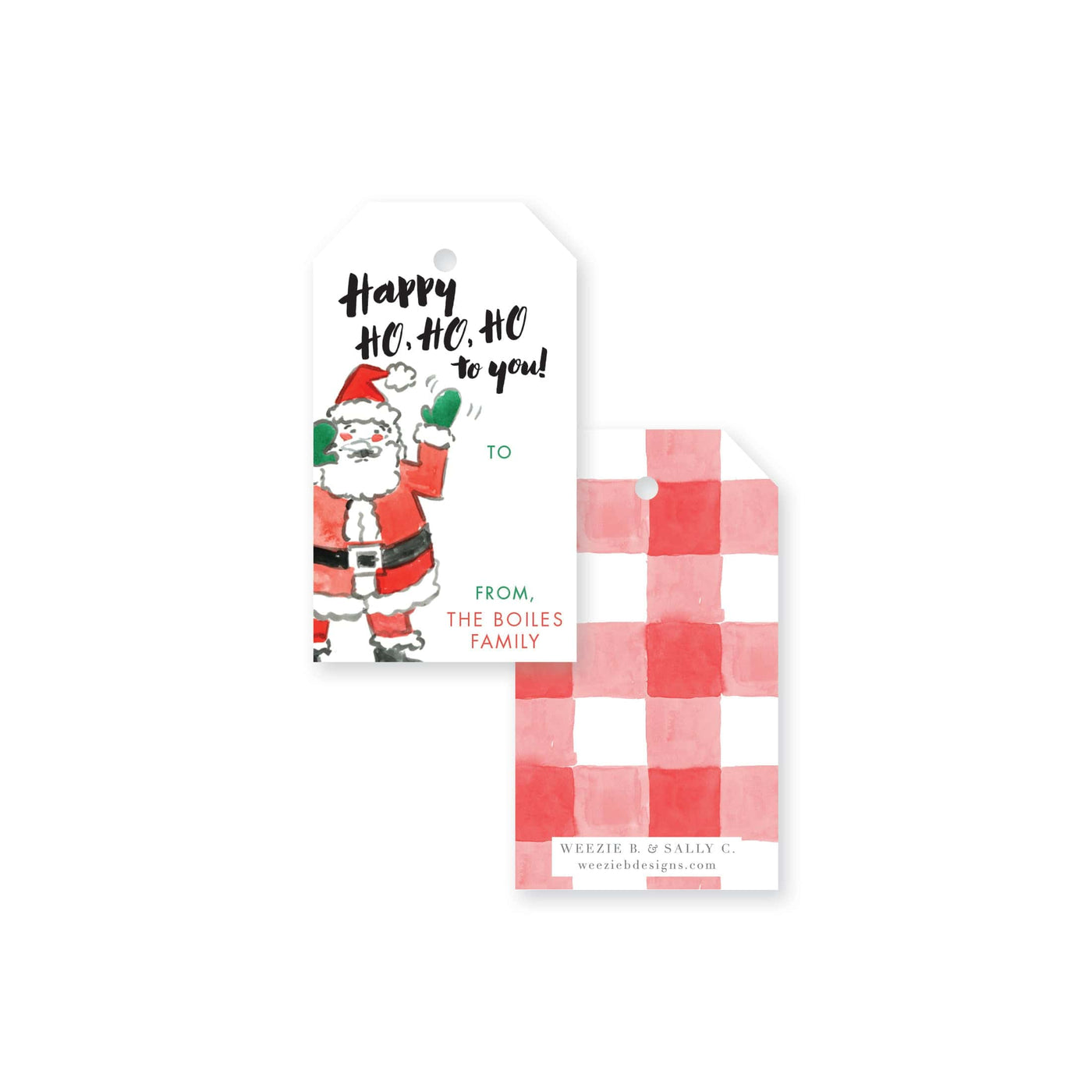 Happy Ho Ho Ho To You Christmas Gift Tag
