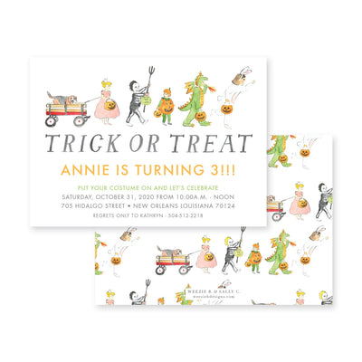 Weezie B. Designs | Trick or Treat Invitation