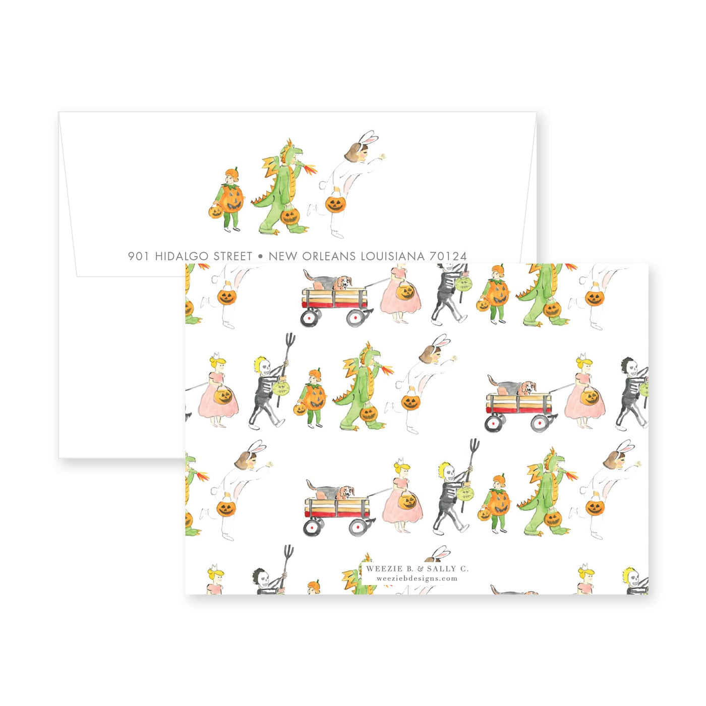 Weezie B. Designs | Trick or Treat Invitation