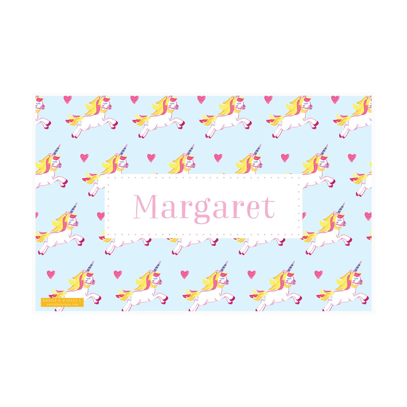 Unicorn Watercolor Placemat