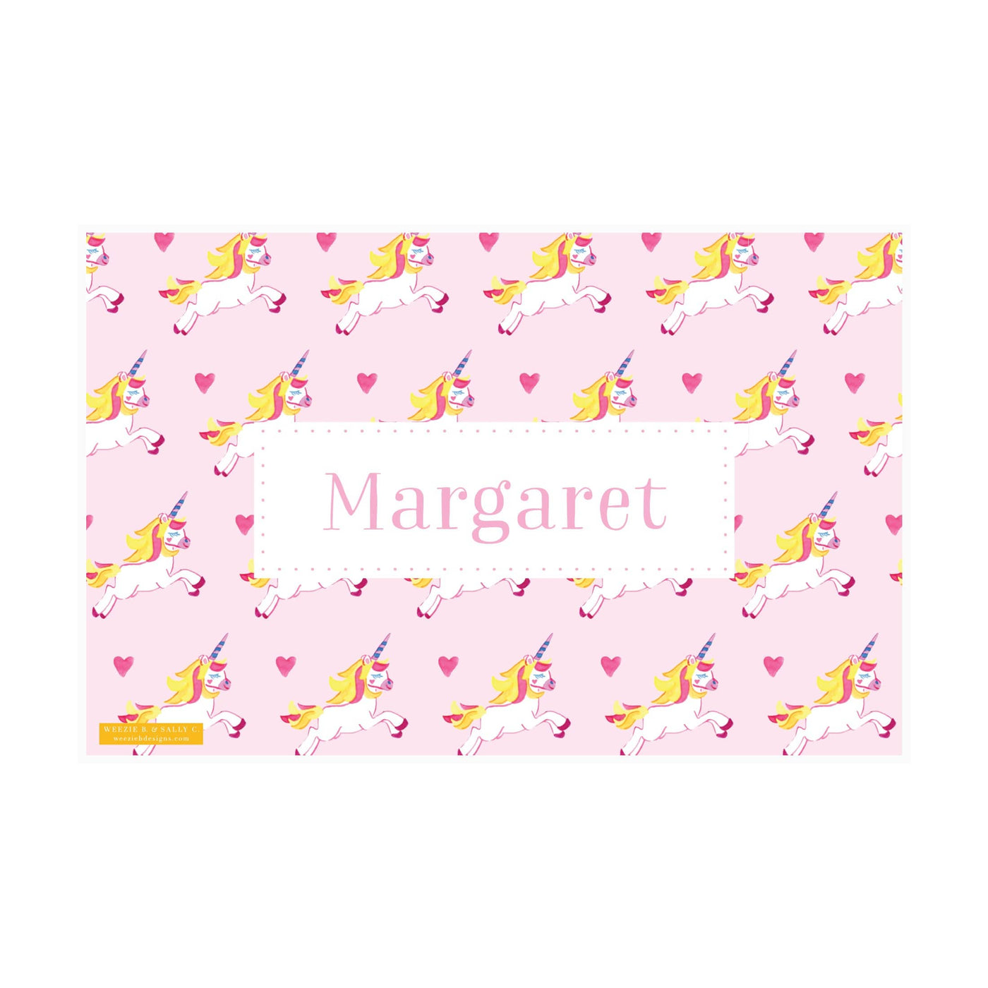 Unicorn Watercolor Placemat