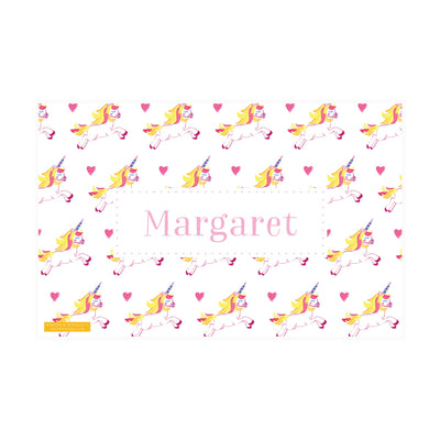 Unicorn Watercolor Placemat