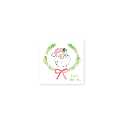 Vintage Santa Christmas Stickers