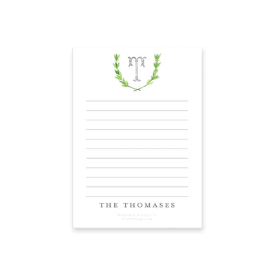 Watercolor Laurel Notepad