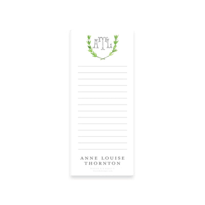 Watercolor Laurel Notepad