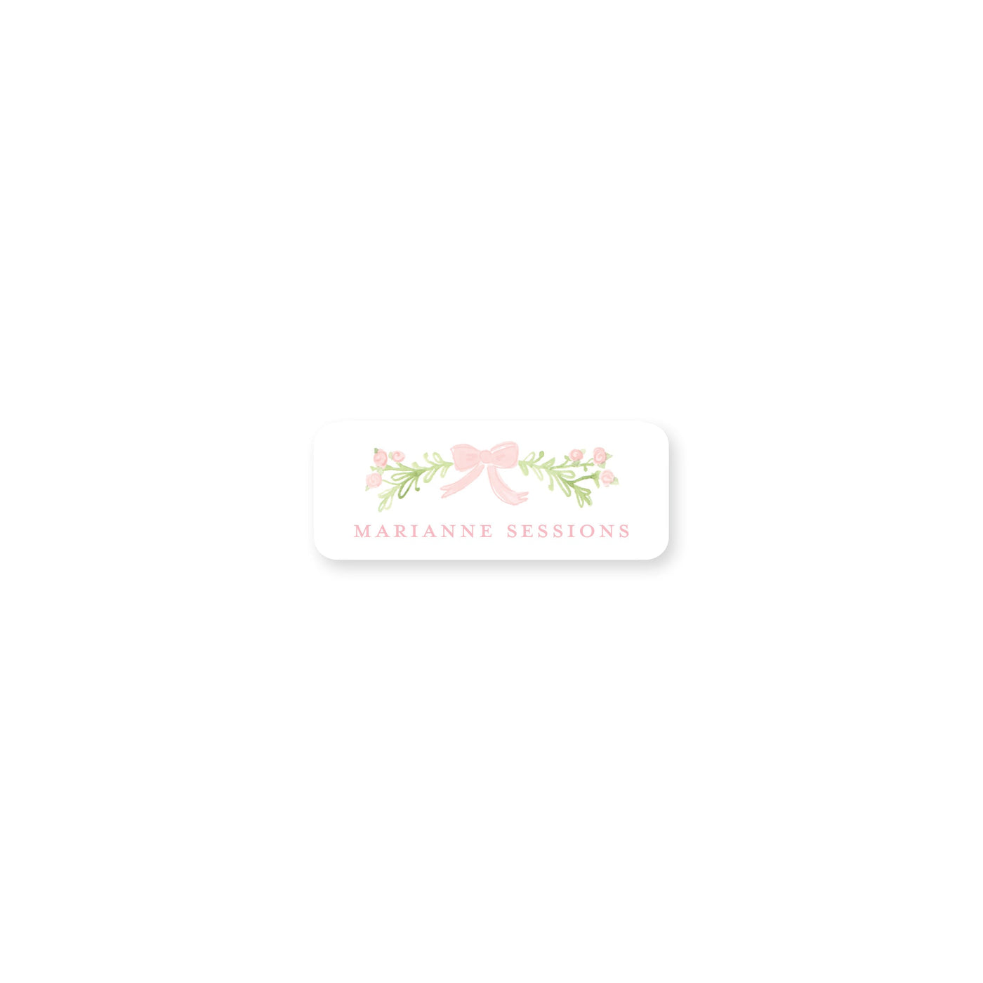 Sweet Watercolor Laurel Permanent Stickers