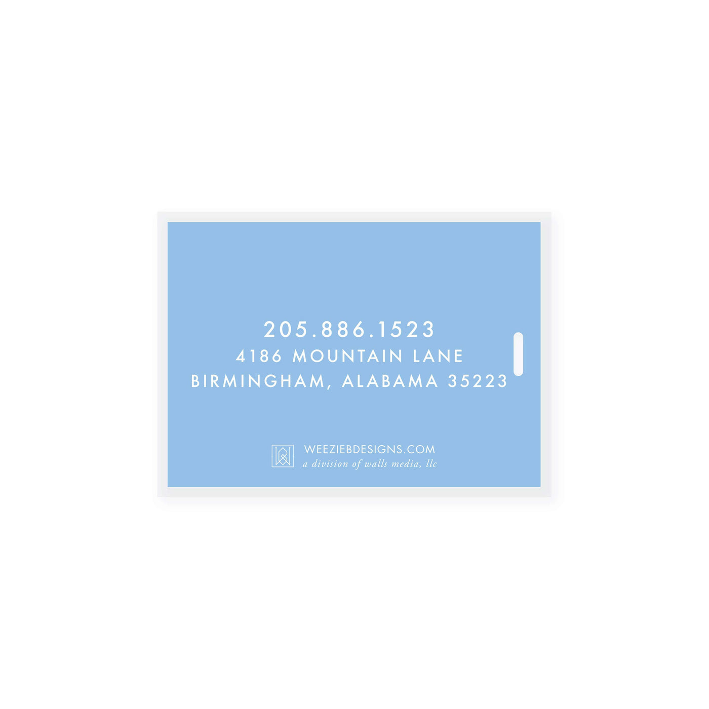 Weezie B. Designs | Watercolor Bamboo Bag Tag
