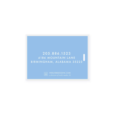 Weezie B. Designs | Watercolor Bamboo Bag Tag